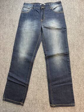 DKNY Women’s Wide Leg Jeans Size 16 Dark Wash 100% Cotton Denim NWOT